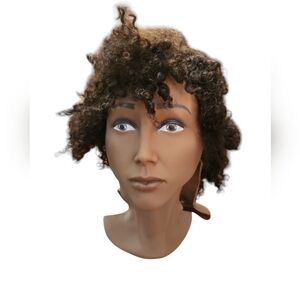 PIVOT POINT, Brand New In Original Box! 100% Human Hair, Curly, Mannequin Head